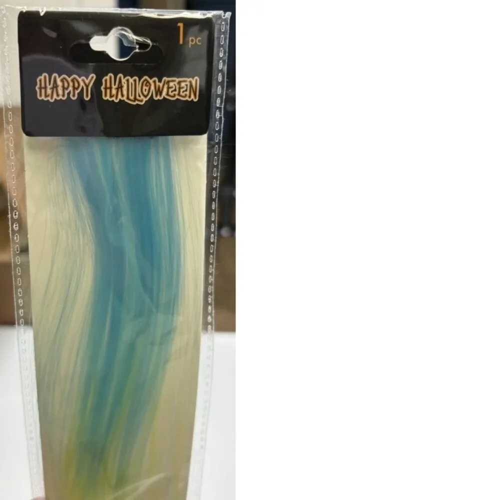 Hair Extensions Halloween Set of 2 Blue & Pink Ombre 19